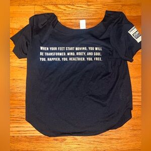 Zumba Fitness Black Motivational Tee